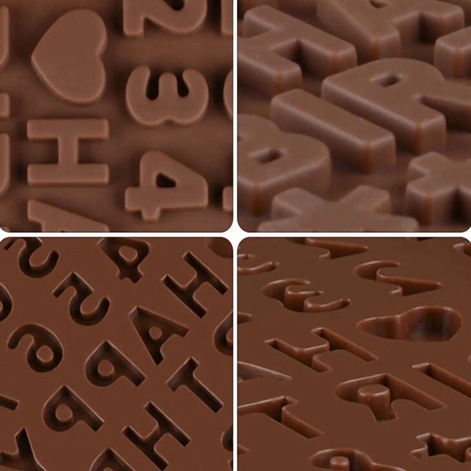 New Chocolate Silicone Mold 26 Alphabet Number DIY Fondant Patisserie Candy Cake Mould Baking Tools Kitchen Gadgets Accessories