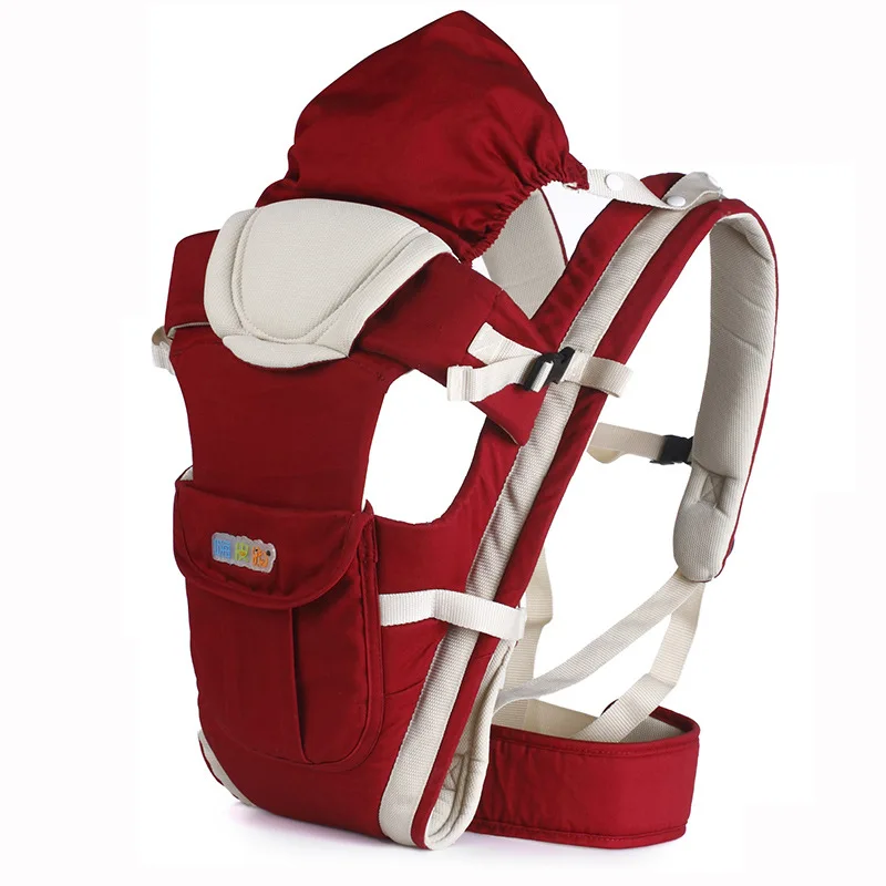 Pure cotton multifunctional breathable four seasons front seat backpack baby carrier sling