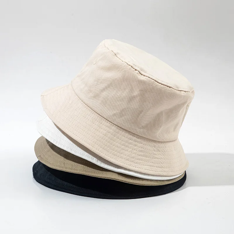 

2024 bucket hat Japanese solid color basin sunscreen sun men's sun children spring and summer Korean version tide bucket hats