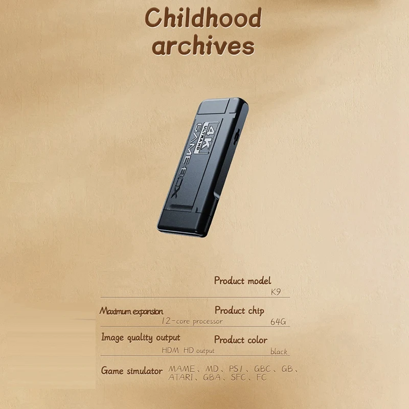 B04B-K9 TV لعبة فيديو وحدة التحكم المزدوجة الرجعية أذرع التحكم في ألعاب الفيديو ل MAME ، MD ، PS1 ، GBC ، GB ، GBA محاكاة لعبة عصا #5