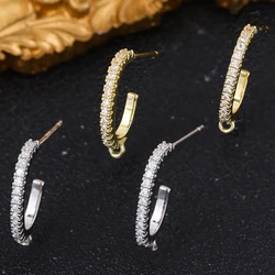 Juya 18K 금도금 기본 이어와이어 고정 장치, 베일 귀걸이 잠금장치, 바느질 작업용 액세서리, 여성 귀걸이 만들기 용품