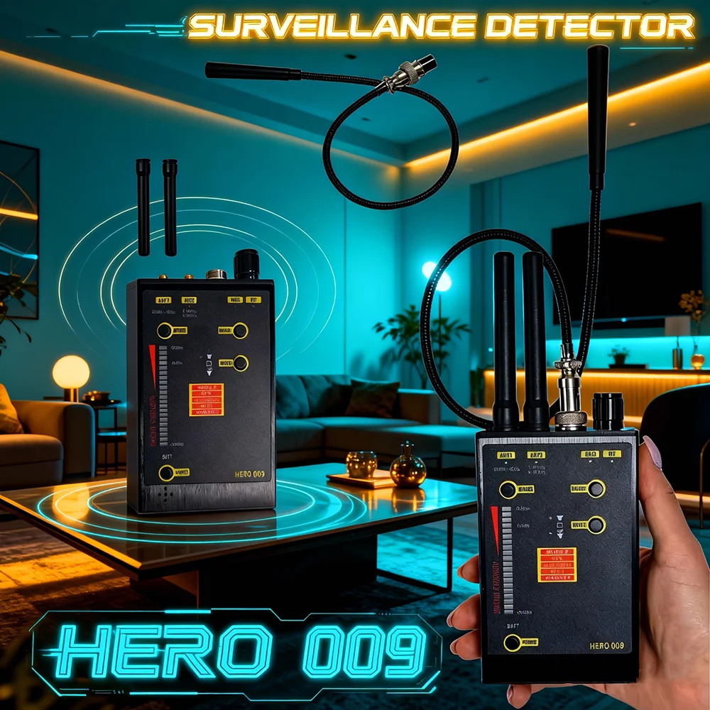 

Detector Cameras VHF/UHF Anti-Spy GSM Scanner Magnetic RF Signal Detection spying Gadgets Hidden camera wifi Bluetooth Detector