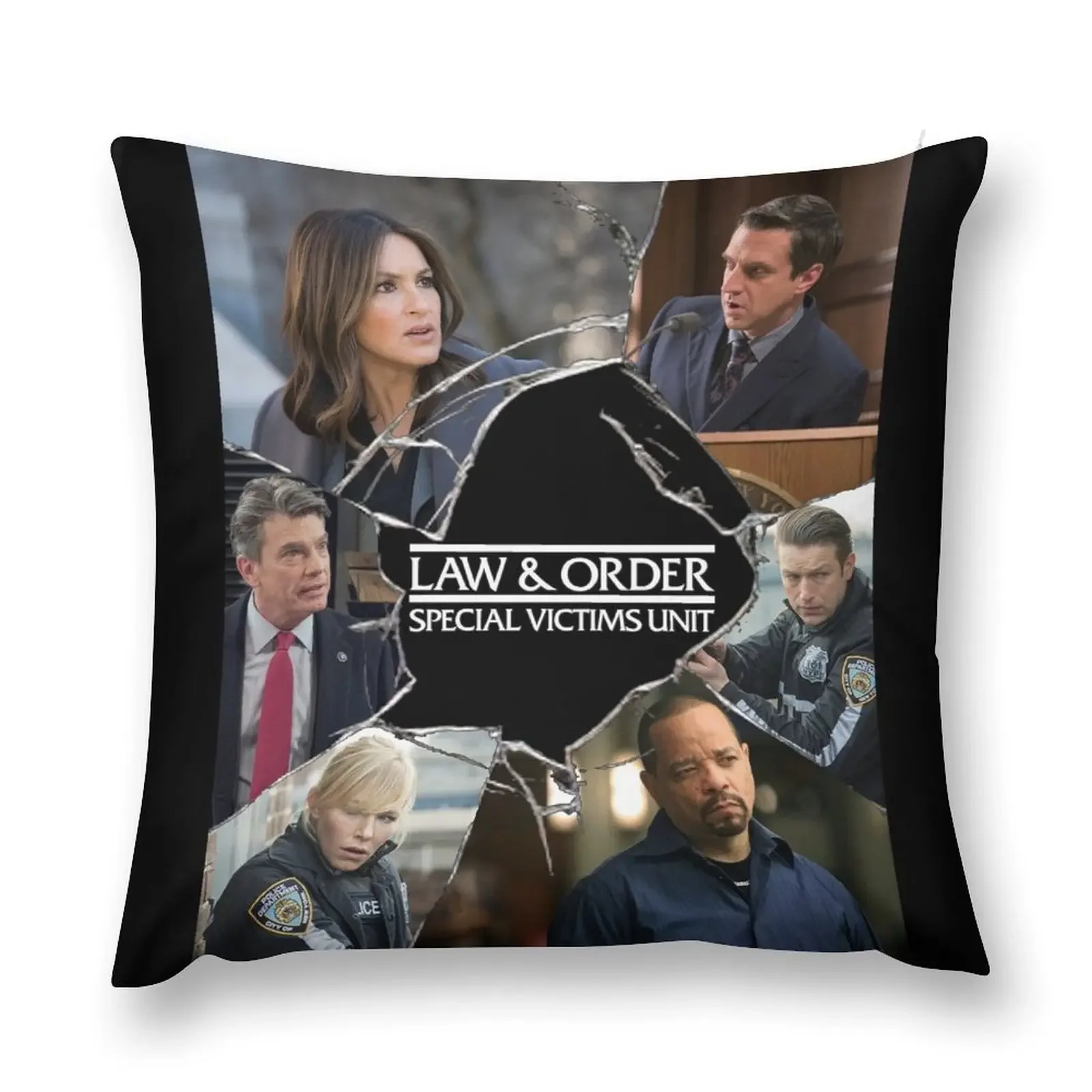 Law and Order: SVU Crack Poster Throw Pillow luxury throw pillow covers Decorative Cushion Cover pillow