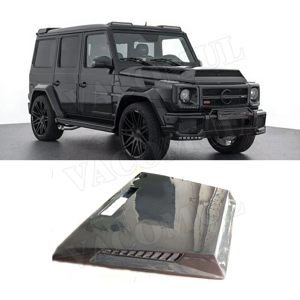 

Carbon Fiber Front Engine Hood Vent Cover for Mercedes Benz G-CLASS W463 G500 G550 G55 G63 AMG 04- 17 Car Bonnet Cap Car Styling