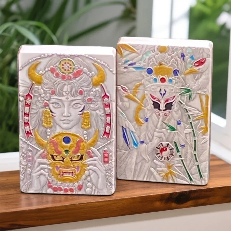 2026 Seiko Second-generation Three-dimensional Relief Silver-plated Gilt Enamel Zakiram Windproof Retro Lighter Collection