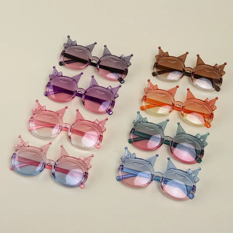 

Girls Boys Cute Animal Cartoon Ears Sunglasses Outdoor Sun Protection Children Vintage Sun Eyewear Protection Classic Kids