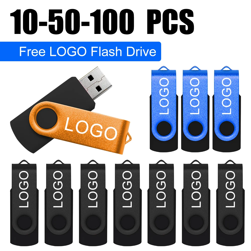 

10/50/100pcs/lot free logo usb flash memoria stick pen drive 2.0 64GB 32GB 8GB Original usb flash drive Gifts pendrive usb key