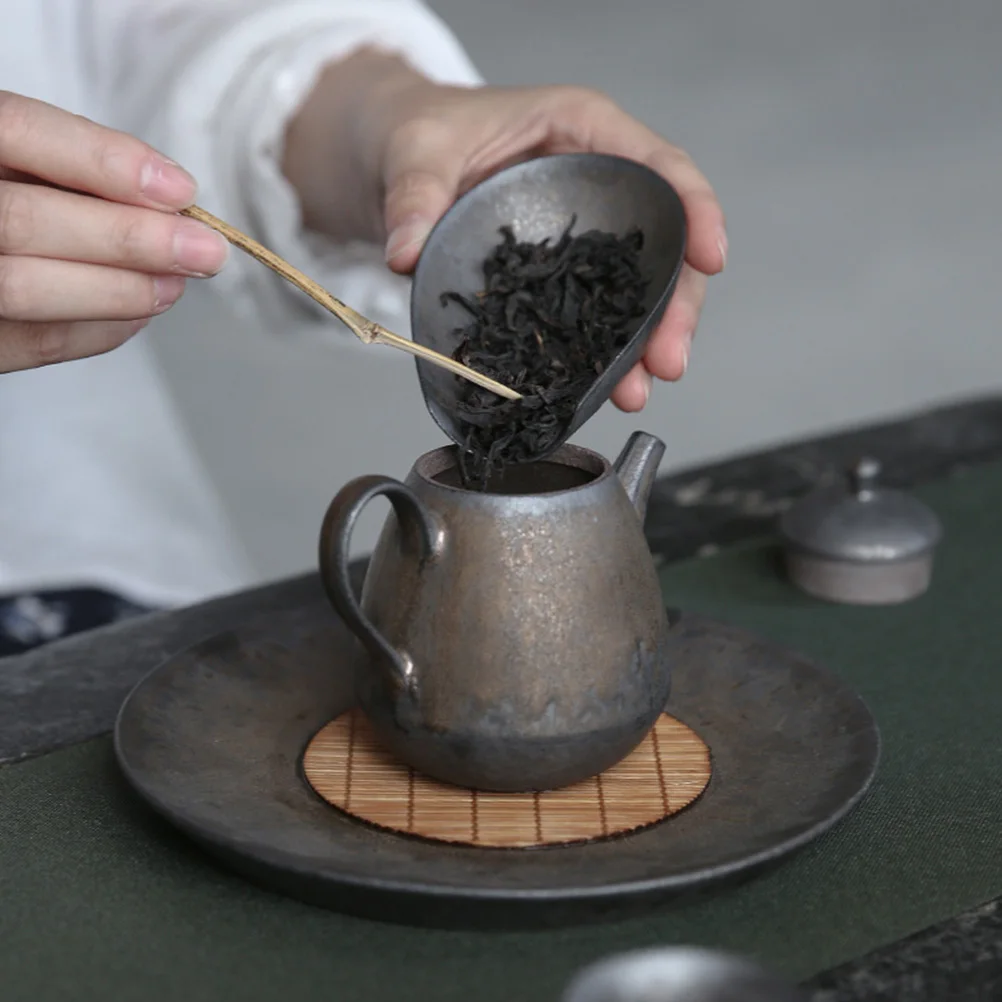 

1Pcs Tea Shovel Ceramic Scoop Retro Design Teaspoon for Home Office Tea Making Accessories Ceramic Teas Scoop