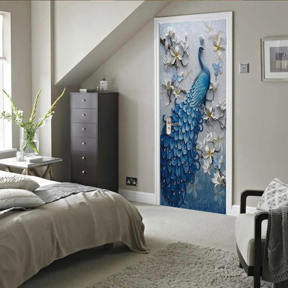 Environmentally Friendly 3D Door Stickers, Self-Adhesive, Cross-Border Wholesale, Source Manufacturer, Thousands of High-Definit