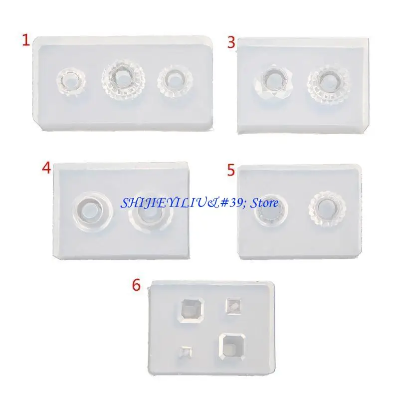 E21F Silicone Mold Large Hole Bead Charm Bracelet Resin Jewelry Craft Tool