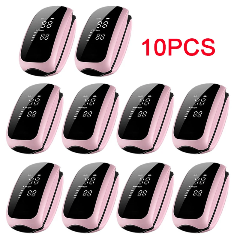 10PCS Medical Finger Pulse Oximeter Saturometer Oxygen Saturation Pediatric Oximetro Heart Rate Health Care Blood Pressure Adult