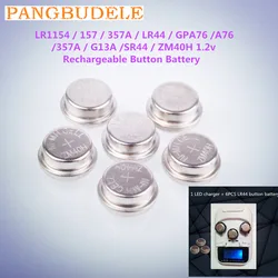 High quality new type r1154/157/lr44/gpa76/a76/357a/g13a/sr44/zm40h 1.2V rechargeable ladder button battery