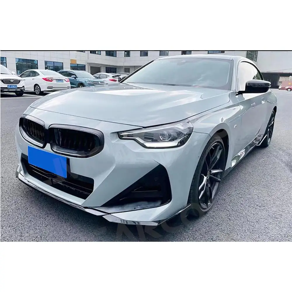 الشفة الأمامية التنانير الجانبية المفسد الخلفي المصد الخلفي الناشر لسيارات BMW 2 Series G42 M-Sport كوبيه 2021 + ملحقات هيكل السيارة #5