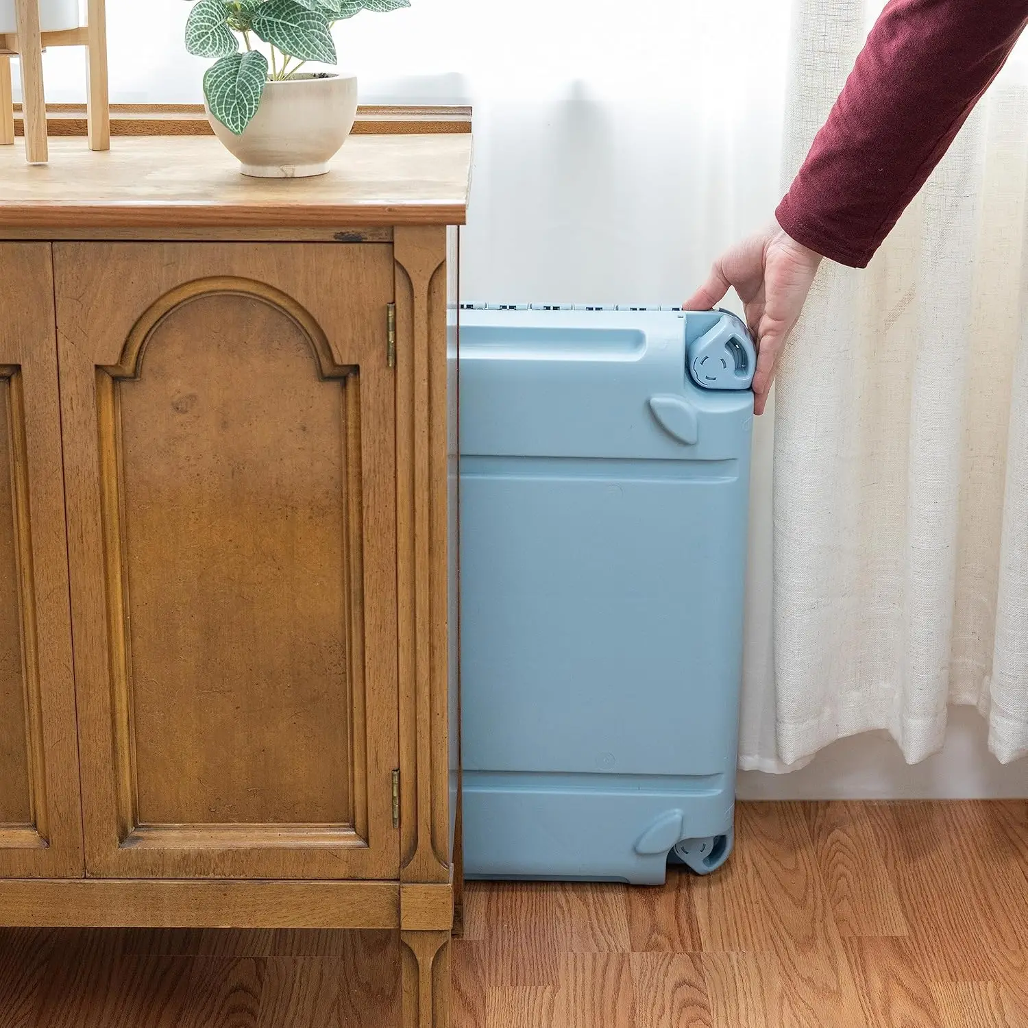 ZZH PET بيت بلاستيكي متدحرج باب سلك بلاستيكي للسفر، بيت قابل للطي، 22.1 بوصة طول × 23.3 بوصة عرض × 30.6 بوصة ارتفاع #2