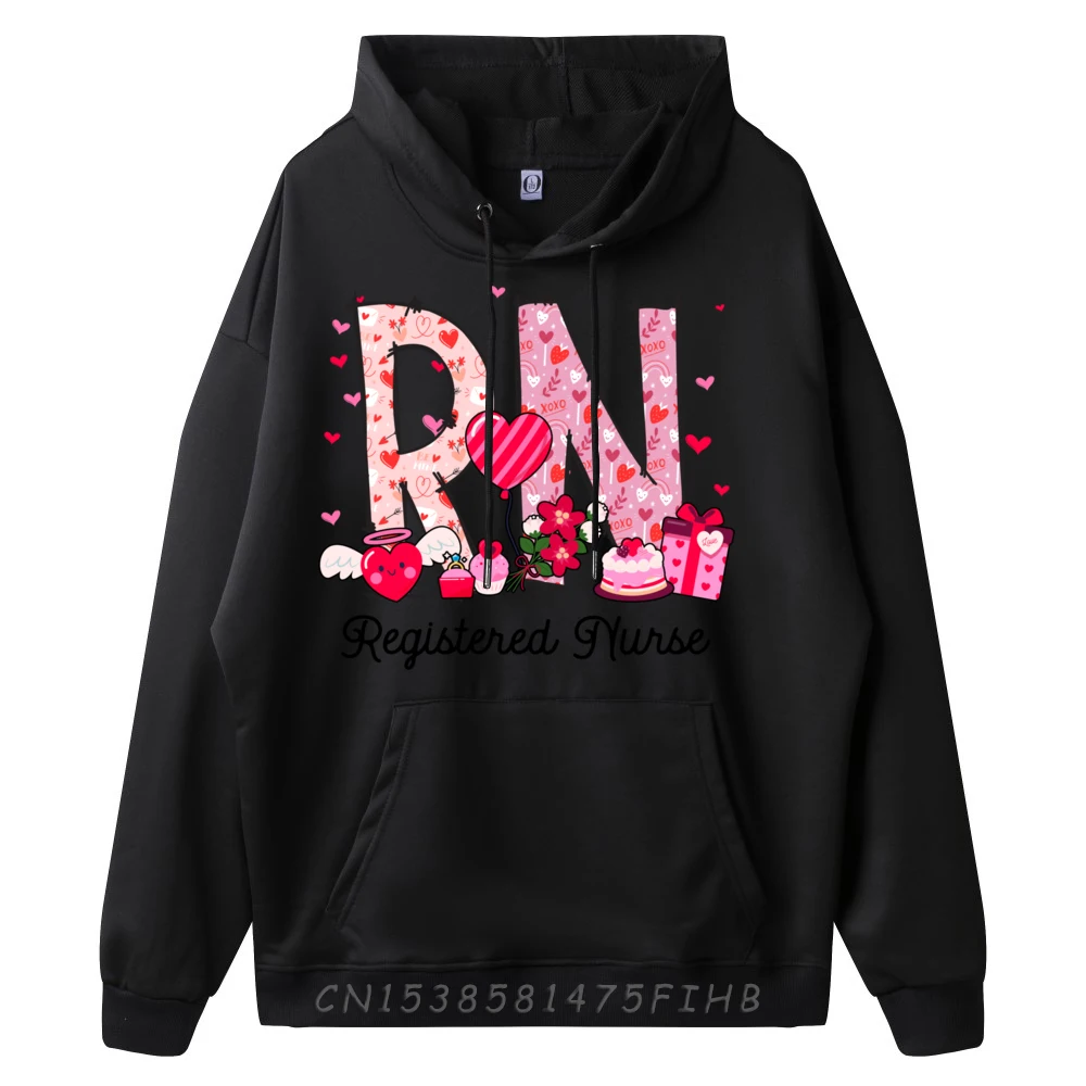 Registered Nurse Rn Valentine Day Grpahic Tee Female Winter Sweater Print Christmas Sweater Pullover