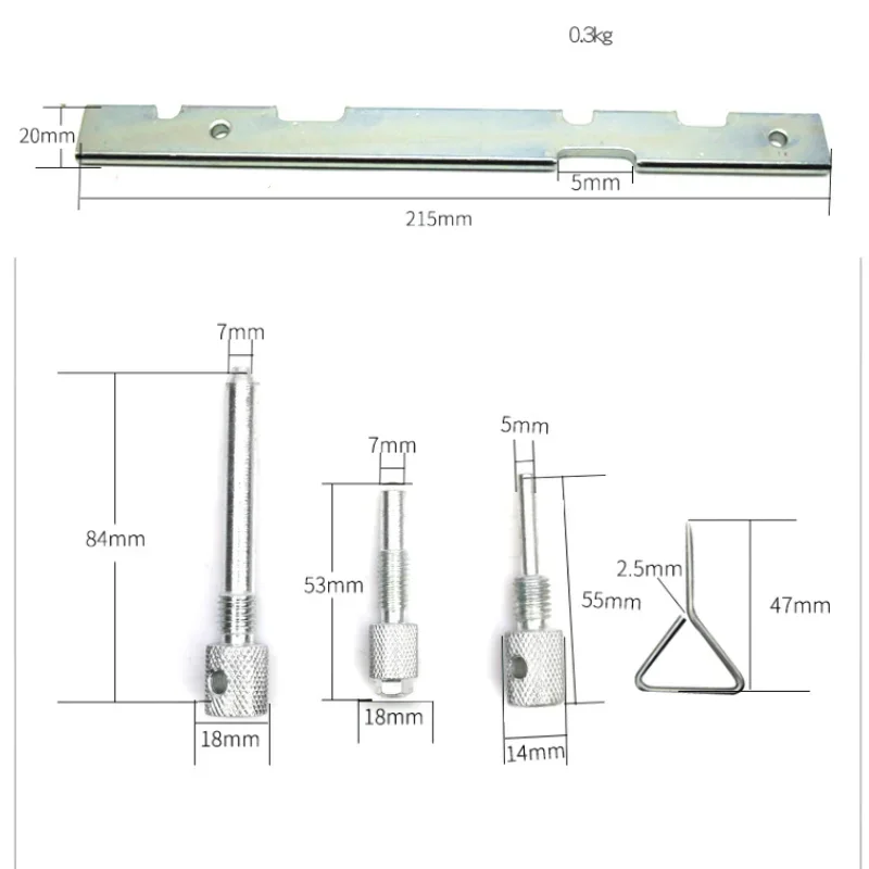 5pcs Petrol Engine Timing Tool Locking Kit 1.8 2.0 2.3L Camshaft Setting Locking kit Tool Timing P in For Ford Fiesta Focus Puma
