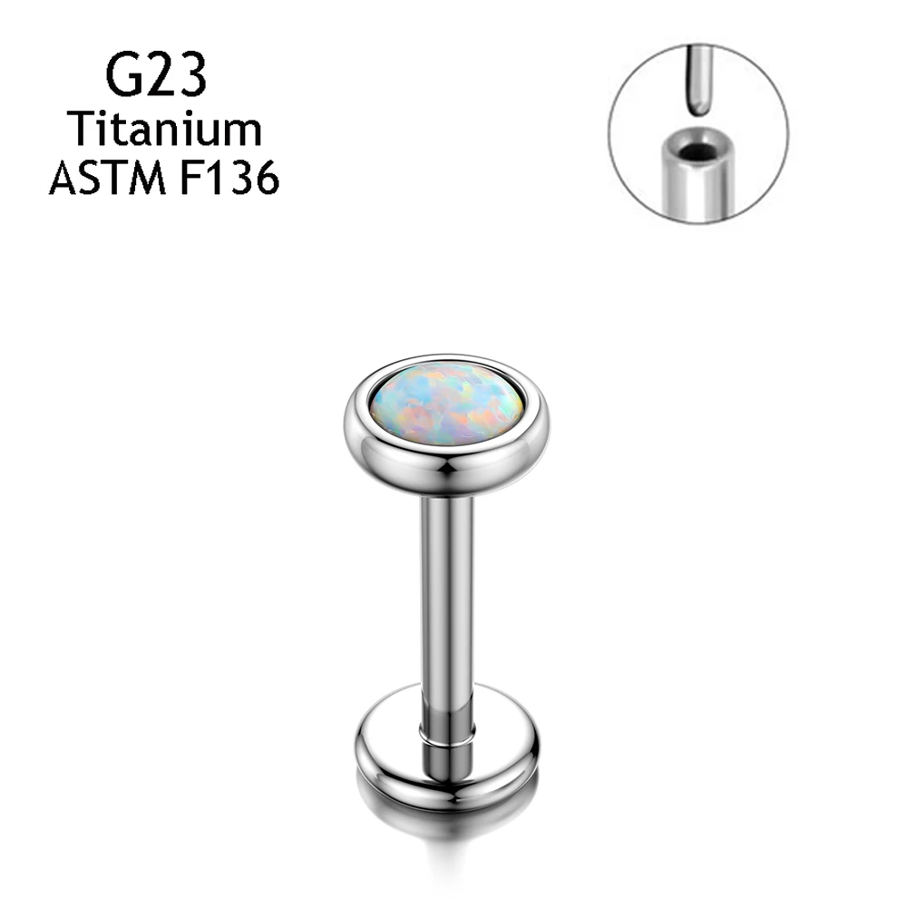 G23 Titanium Nose Conch Cartilage Push Pin Insertion Studs