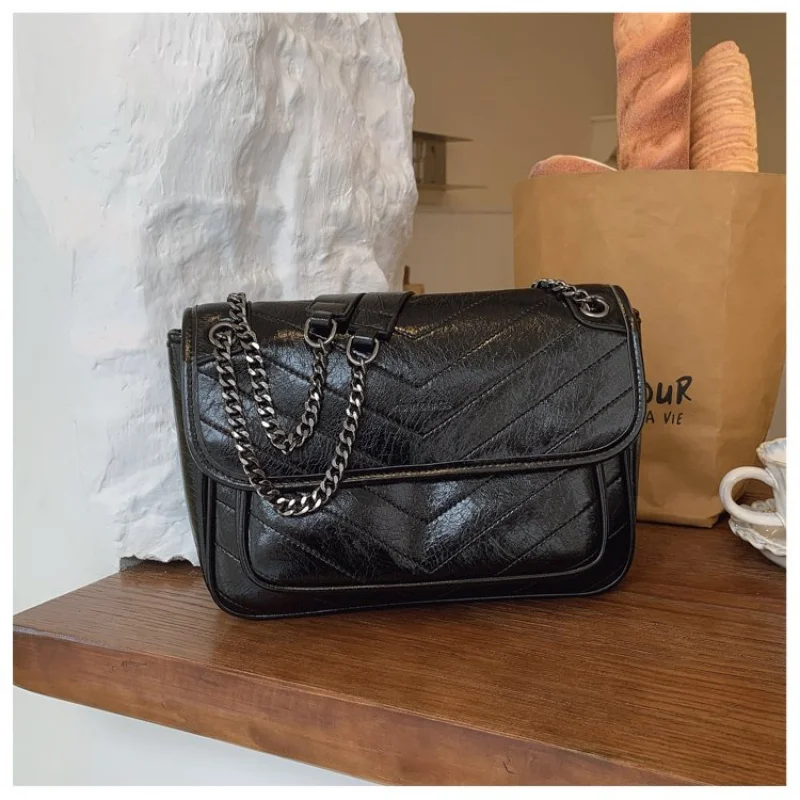 

Роскошная женская сумка через плечо из кожи премиум-класса, Париж, элитный винтажный аккуратный просторный повседневный вид ​