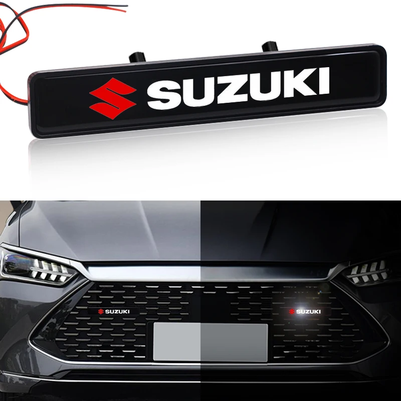 

Car Front Hood Grille Emblem LED Light Grill Decorative Light Car Styling For Suzuki Swift Sport Jimny Grand Vitara Alto SX4