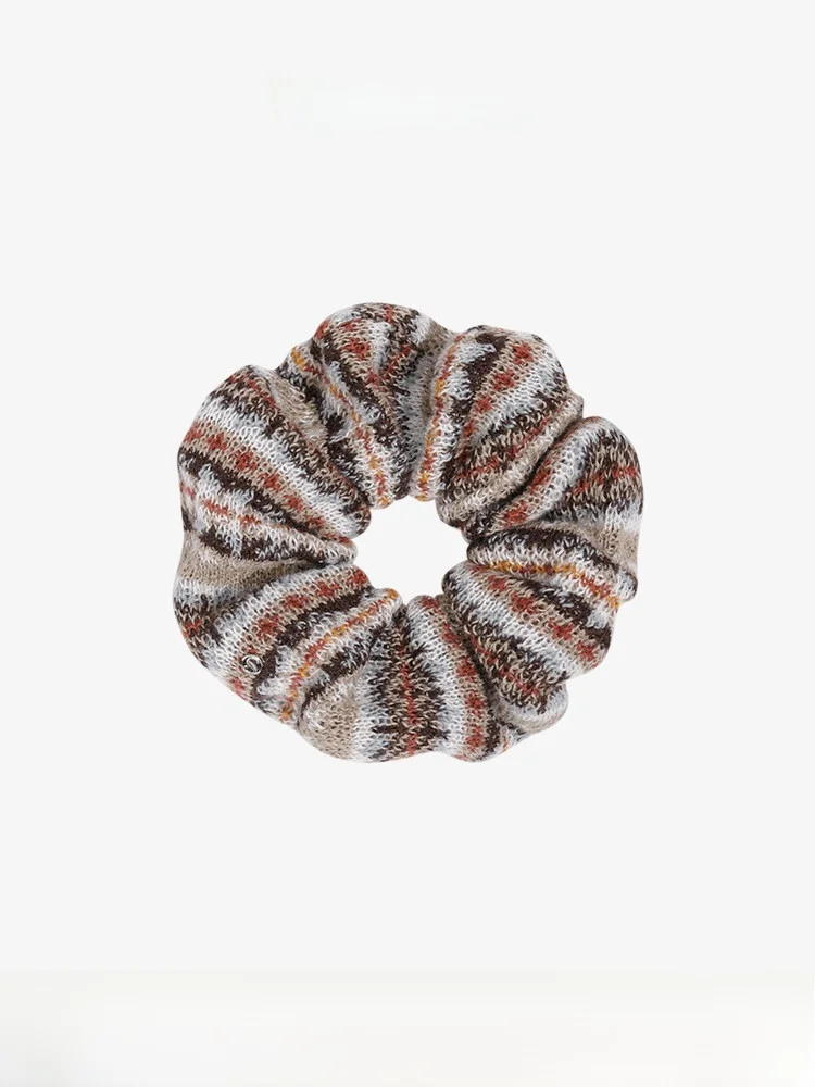 xuanzi-ニットフェアアイルブレスレット-多用途の大きなストライプヘアタイ-あらゆる機会に適したファッショナブルなアクセサリー-シンプルな丸型