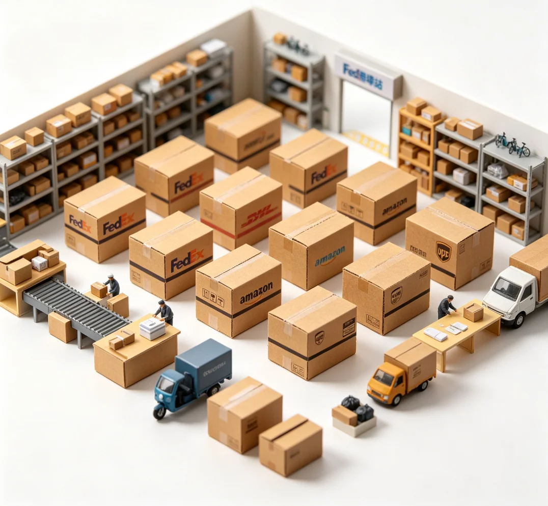 1:12 Dollhouse Miniature Simulation Express Box Mini Carton Furniture Accessories Decor Toy