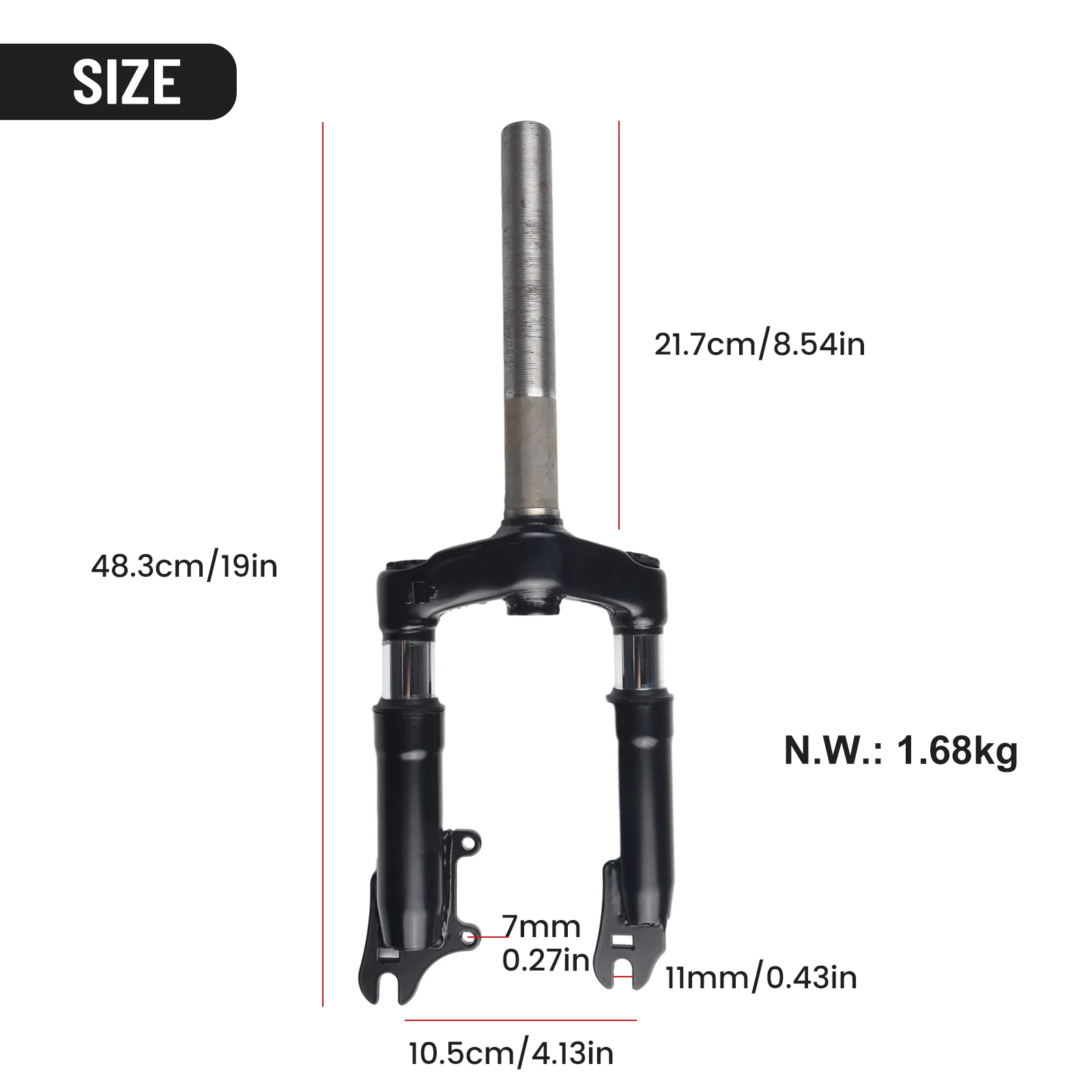 Shock Absorber Front Shock Absorption Replacement For Fiido Q1 Electric Scooter Shock Absorber Single / Double Drive Optional