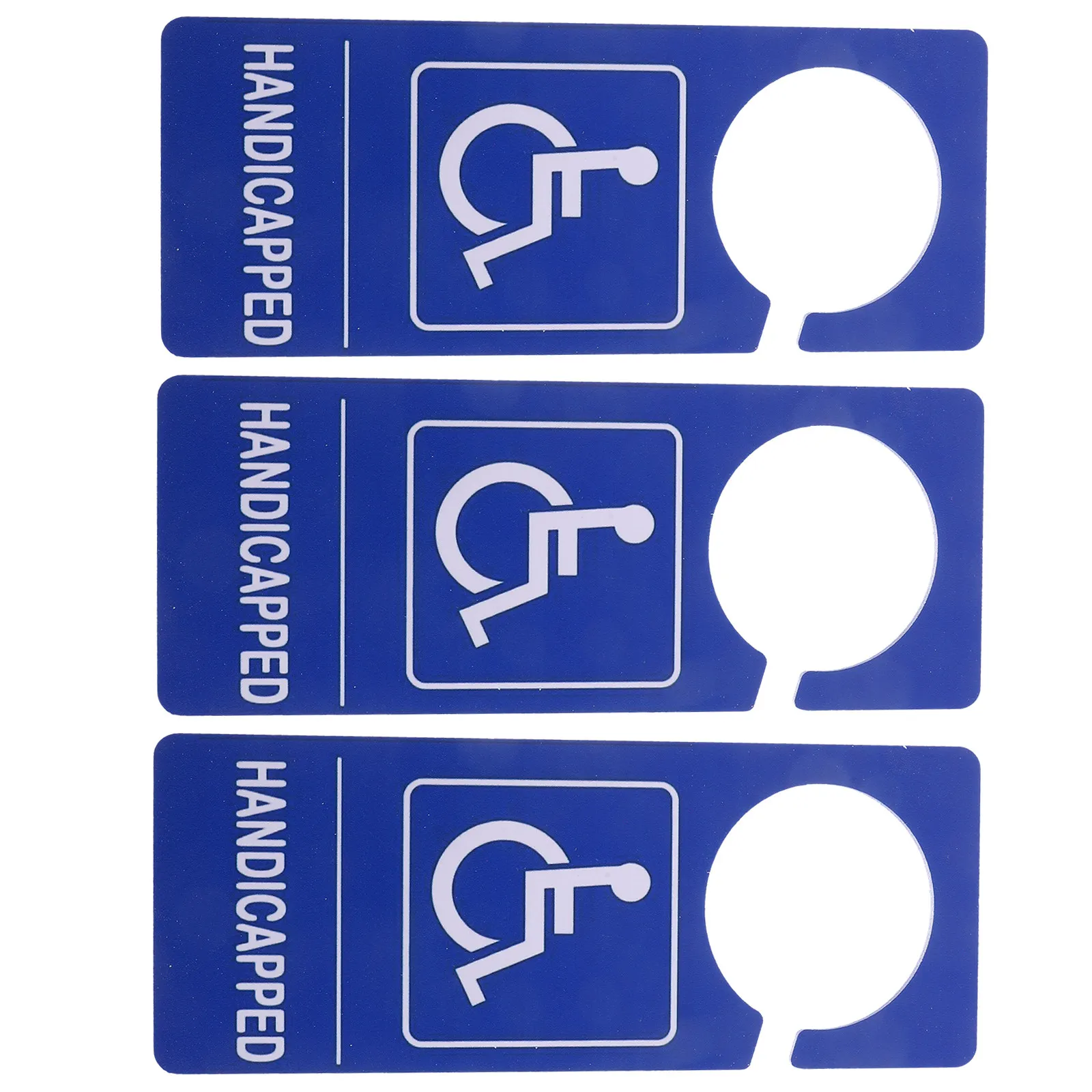 

Набор из 3 знаков для парковки для инвалидов, из ПВХ, всепогодные, для крепления на зеркало автомобиля, знак доступности для инвалидных колясок