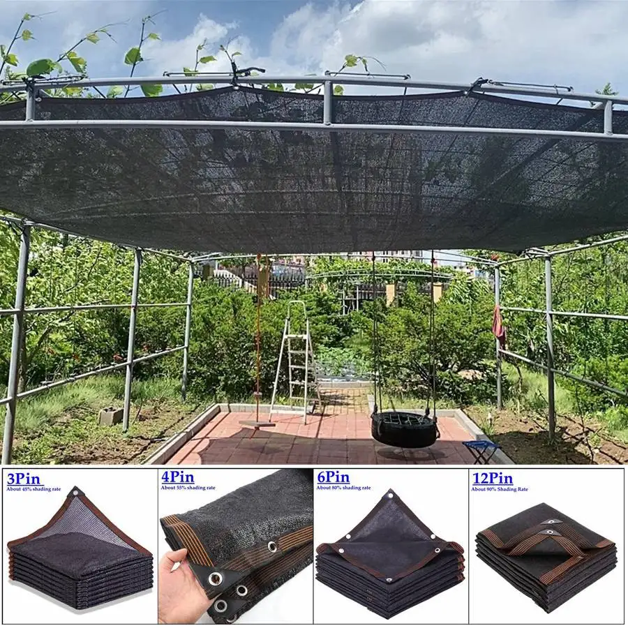 45% Shading Garden Plants Sun Shelter UV Resistant Greenhouse Shading Cover Lightweight Sunshade Net Outdoor Awning