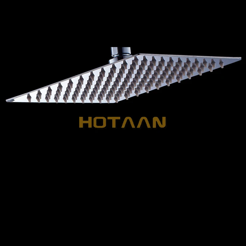 . 12 inch 30x30cm square stainless steel ultra-thin shower head  rainfall shower head  Chuveiro YT-5115-12