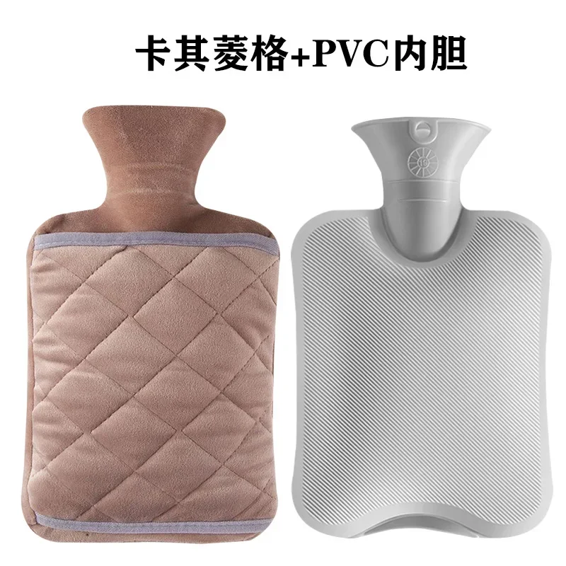 Large 2L Hot Water Bag Bottle Cover Thick Hot Water Bottle Winter Hand Feet Warmer Water Bottle Accessies no bag