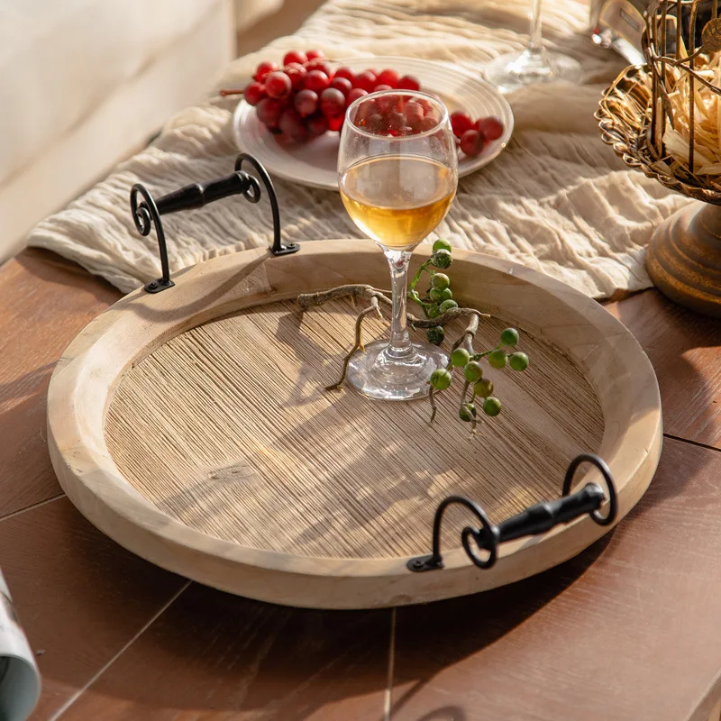 

Afternoon tea breadboard incense storage food photography props jewelry American wooden snack