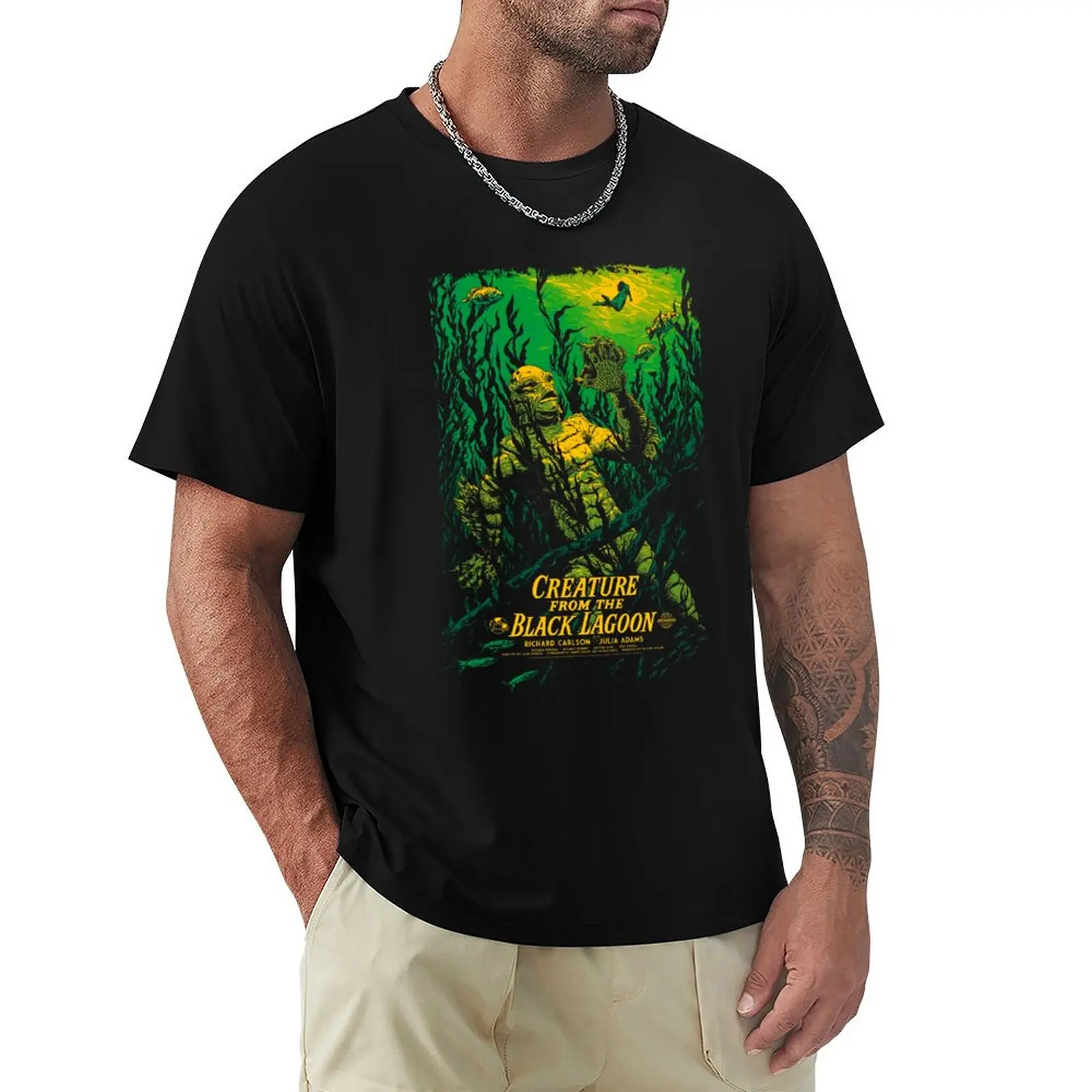 Music Vintage Retro Black Lagoon The Creature Gifts For Music Fans T-Shirt cotton t shirts high quality T-Shirt