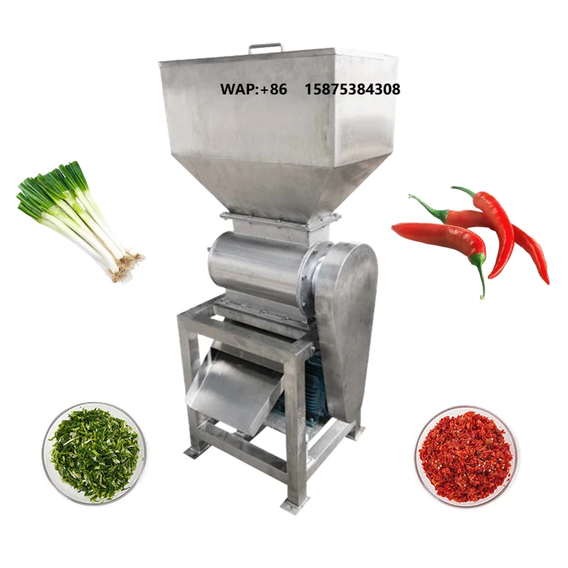 Watermelon Pear Grape Kiwi Fruit Vegetables Grinder Fruit Crusher Low Noise Design Electric Fruit Pulper Machine for Jam/Sauc