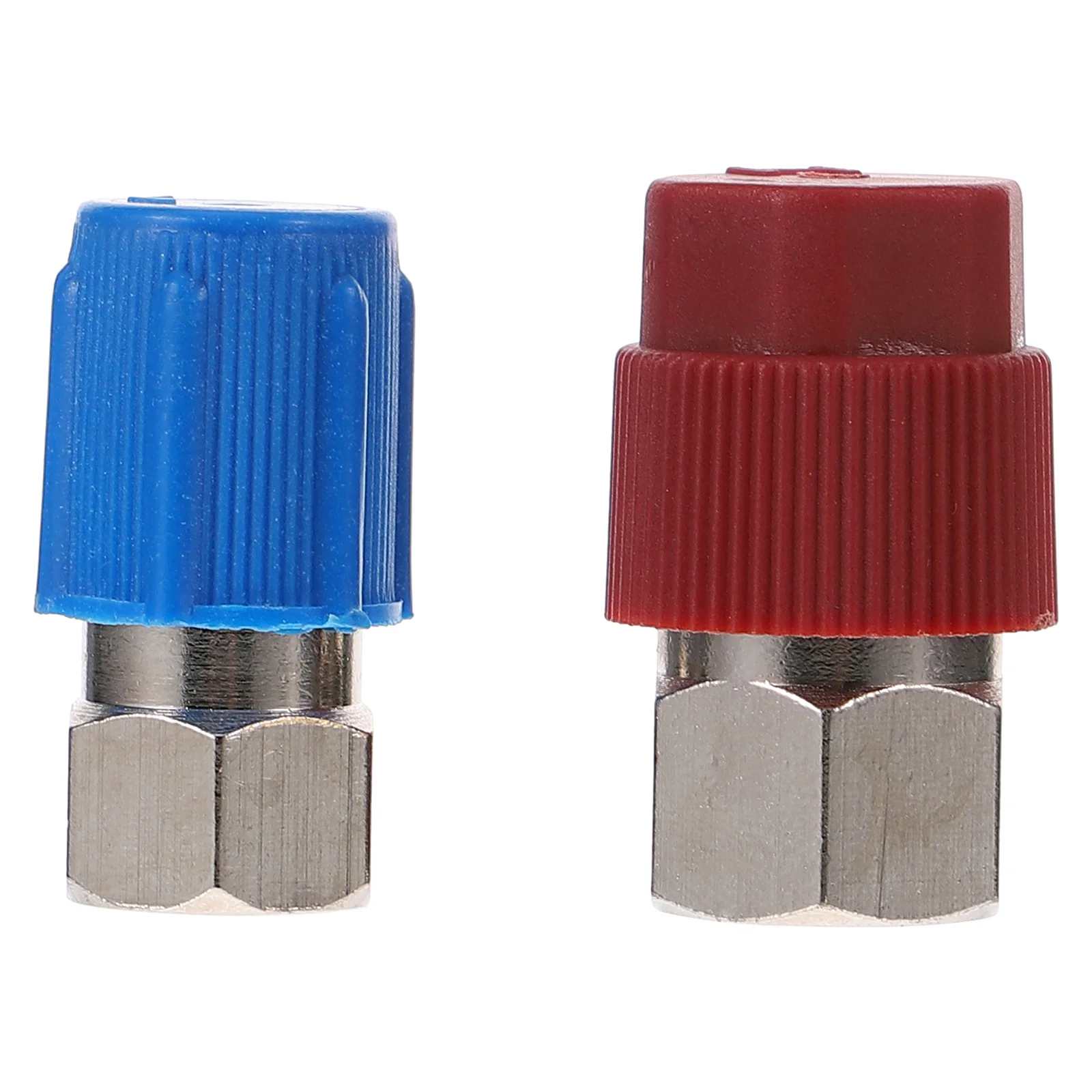 2 Pcs Switch Mouth Port Adapters Car Hose Fitting Air Conditioning Conditioner Couplers High Pressure Quick Connector