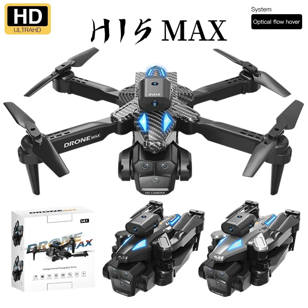 2024 H15 Drone Brushless Three Camera Obstacle Avoidance Electric Adjustable Light Flow Night Vision Aviation Photography Toy