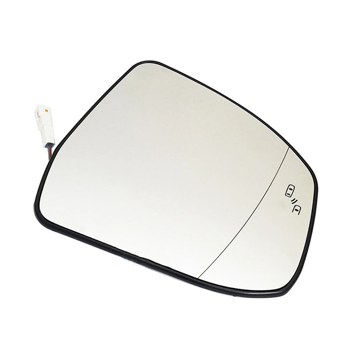 Right Door Wing Side Mirror Glass Heated Blind Spot Warning with Backing Plate for Ford Focus MK2 MK3 Mondeo MK4