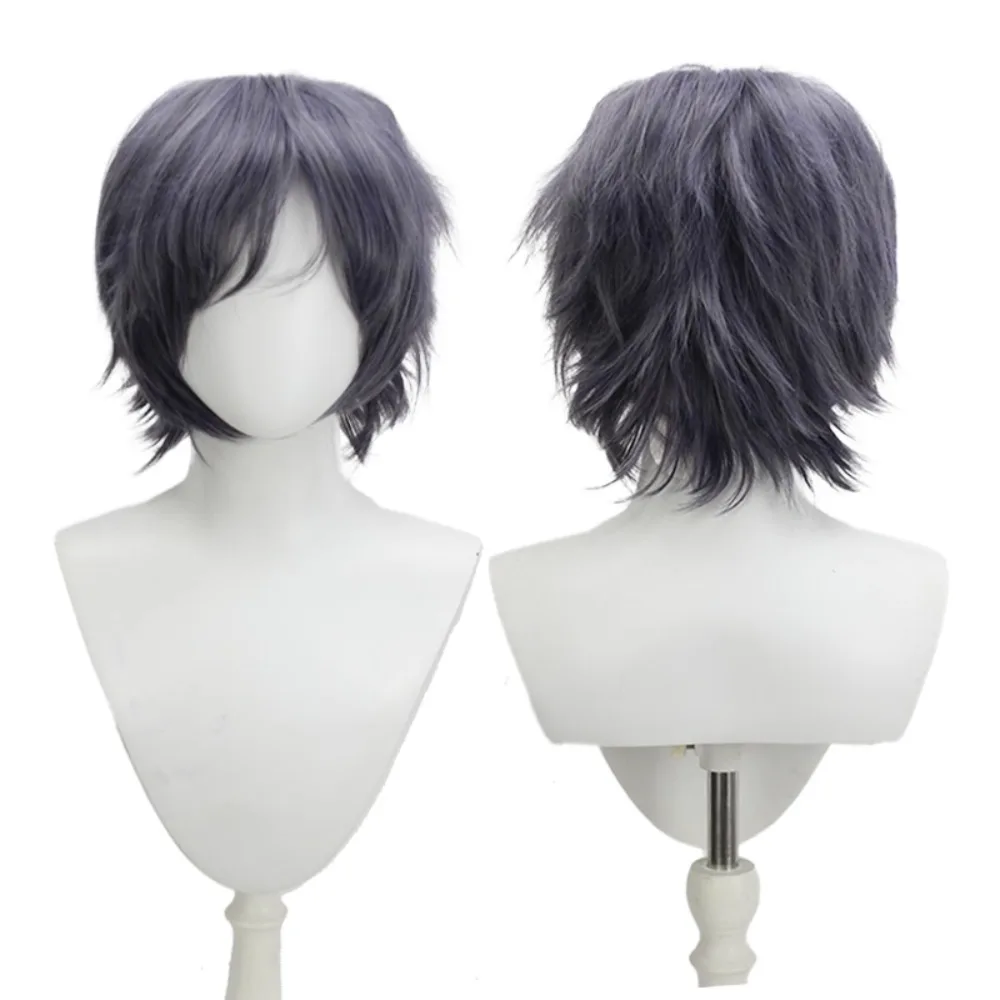 

FFXV Noctis Cosplay Wig - Final Fantasy 15 Prince Blue Grey Anime Hair Synthetic Wig