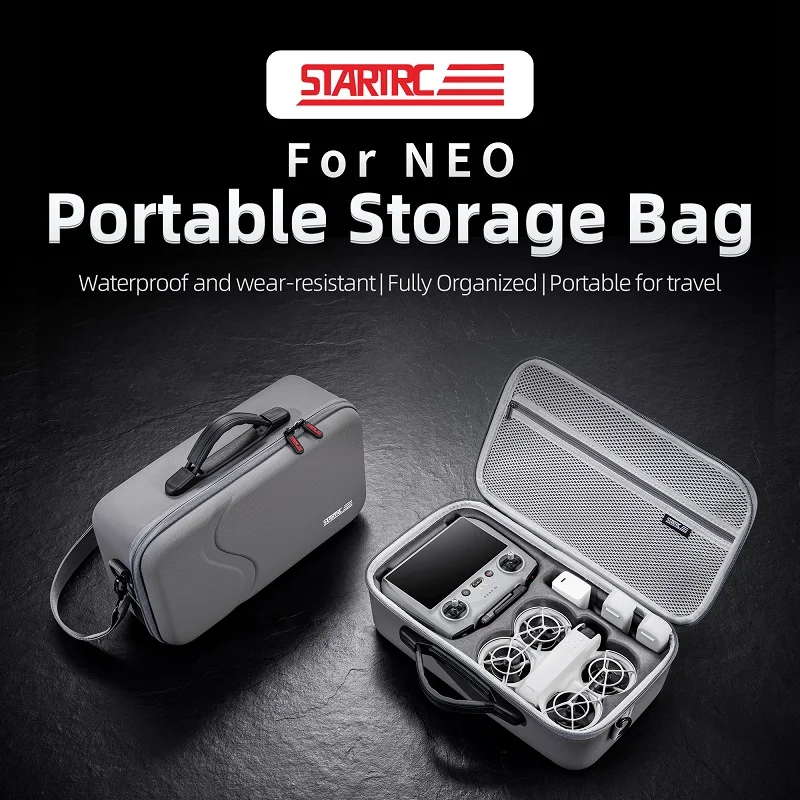 NEO Drone Storage Bag Portable Shoulder Box Large Capacity Handheld For DJI Neo RC 2/RC-N3 Case Drone Accessories