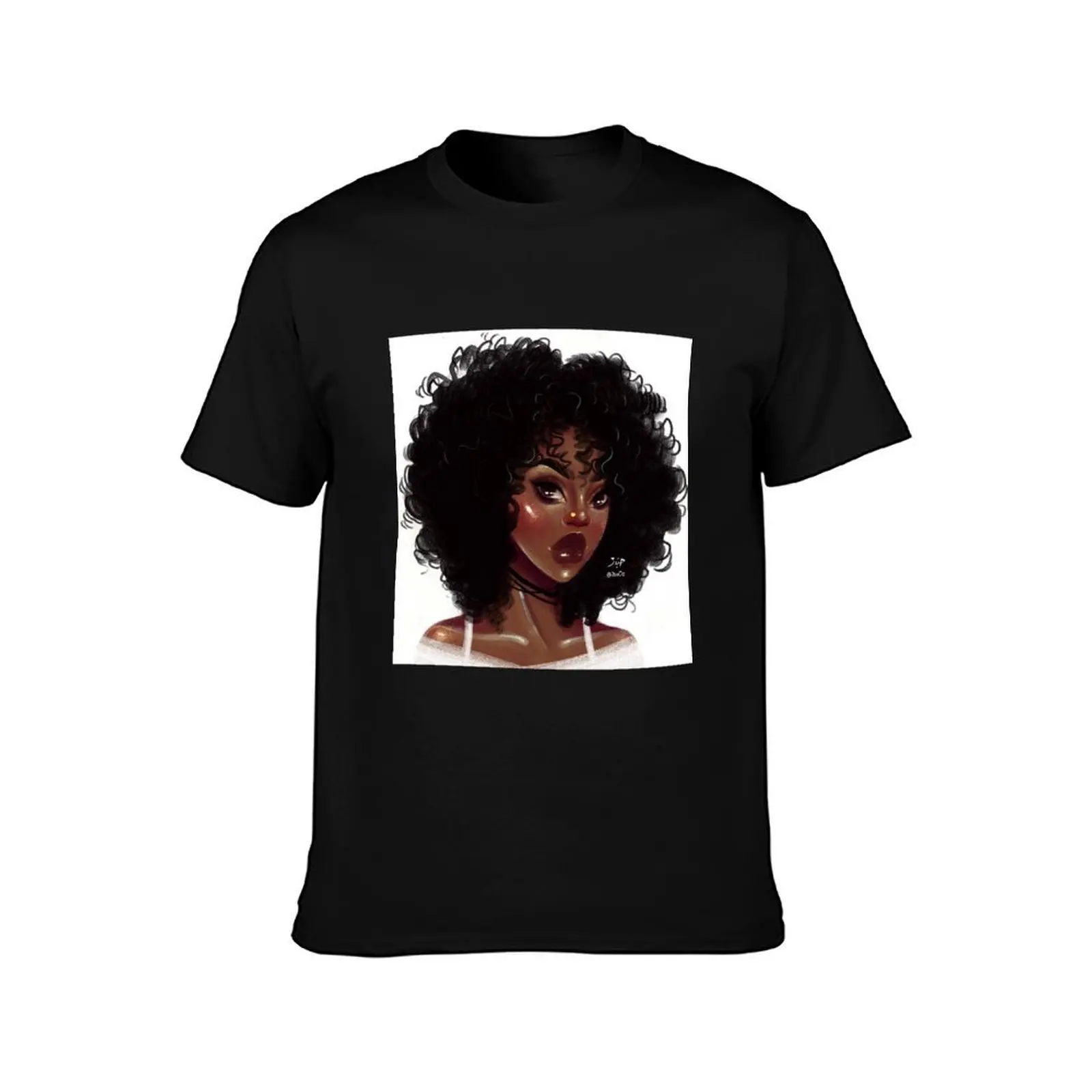 Curly Girl 3 T-Shirt High Elasticity Sports Tee Shirt T-Shirt
