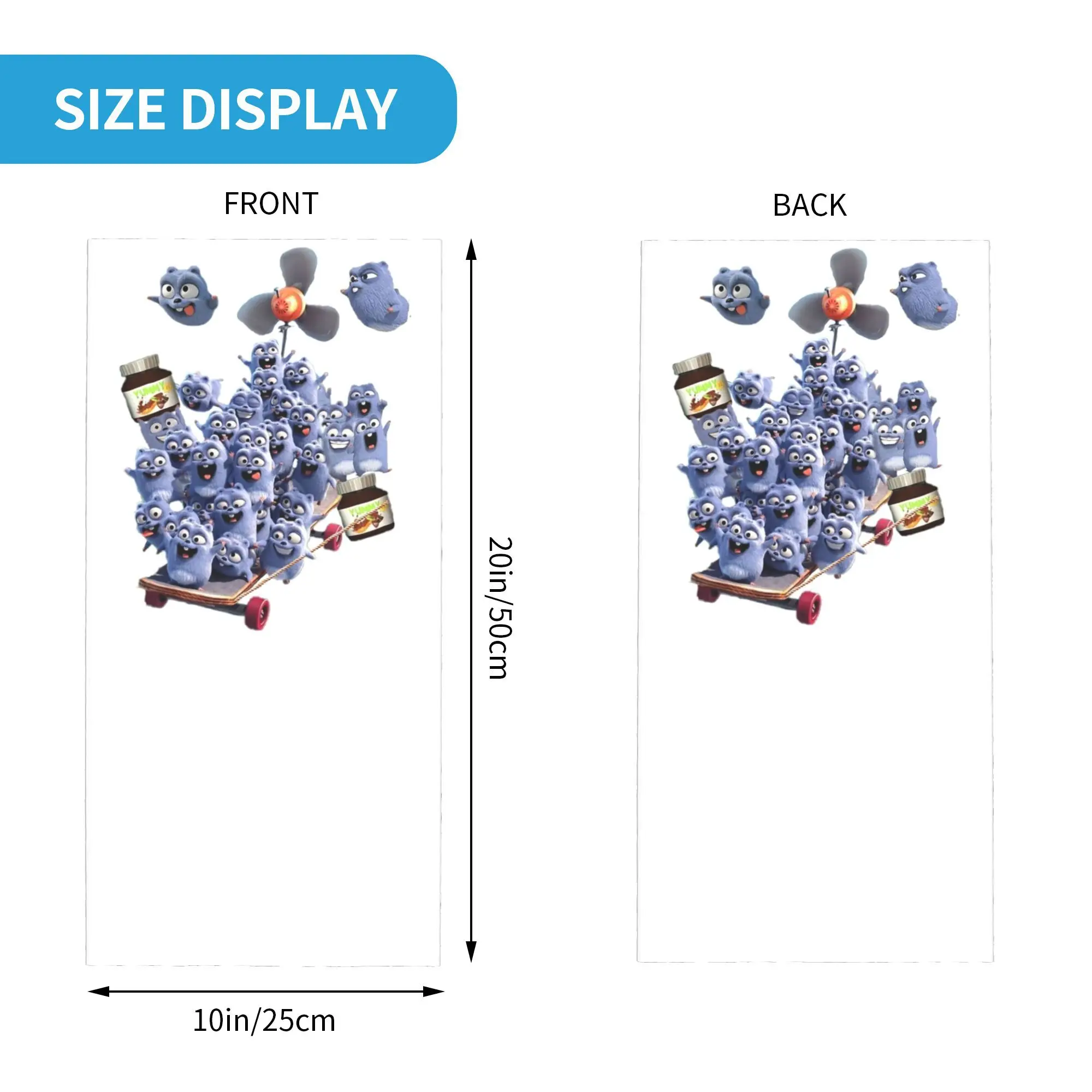 애니메이션 그리지와 레밍스 만화 애니메이션 두건의 목 각반 인쇄 된 마스크 스카프 사이클링 스카프 남성 여성을위한 승마