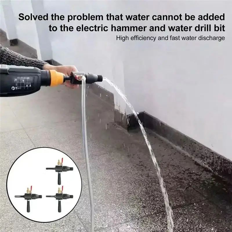 BAAU مطرقة كهربائية محول حقن المياه تحويل المطرقة الكهربائية إلى مثقاب المياه تحول حفار المياه إضافة المياه قضيب الجهاز #4