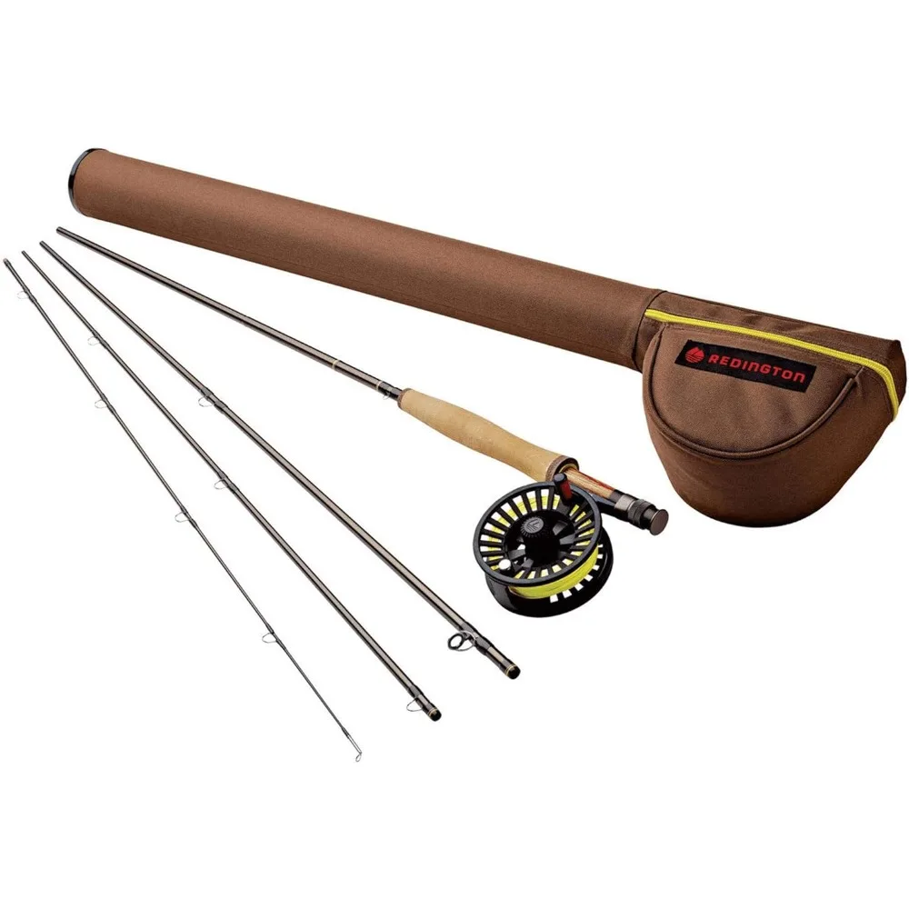 Path Fly Rod Combo Kit with Pre-Spooled Crosswater Reel, Medium-Fast Action Rod