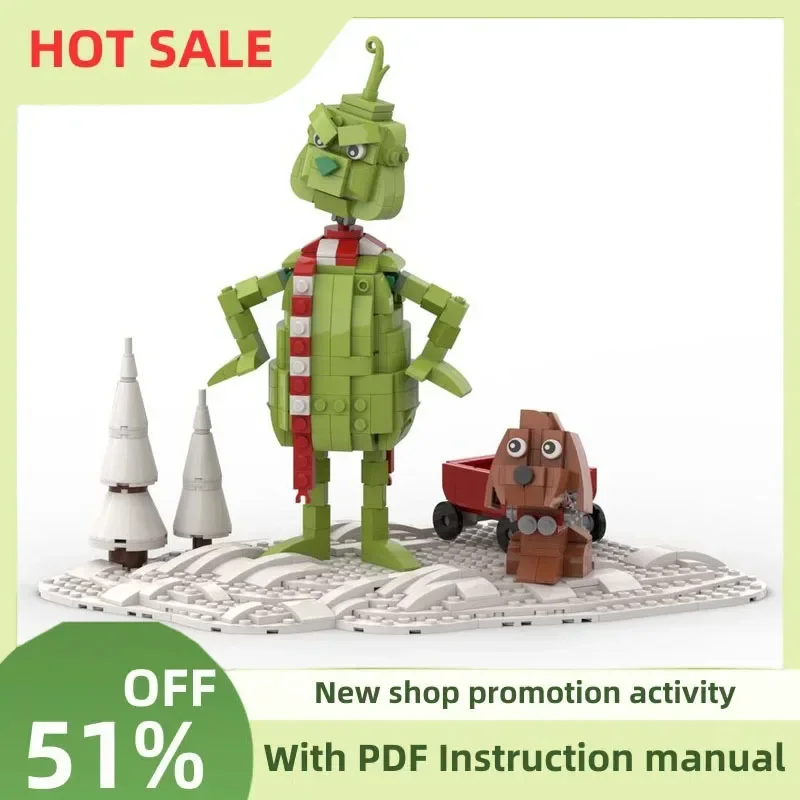 New Famous Cartoon Moc Miniature Character Buildable Figure Model Custom Puzzle Diy Creative Ideas Kids Toys Birthday Gift