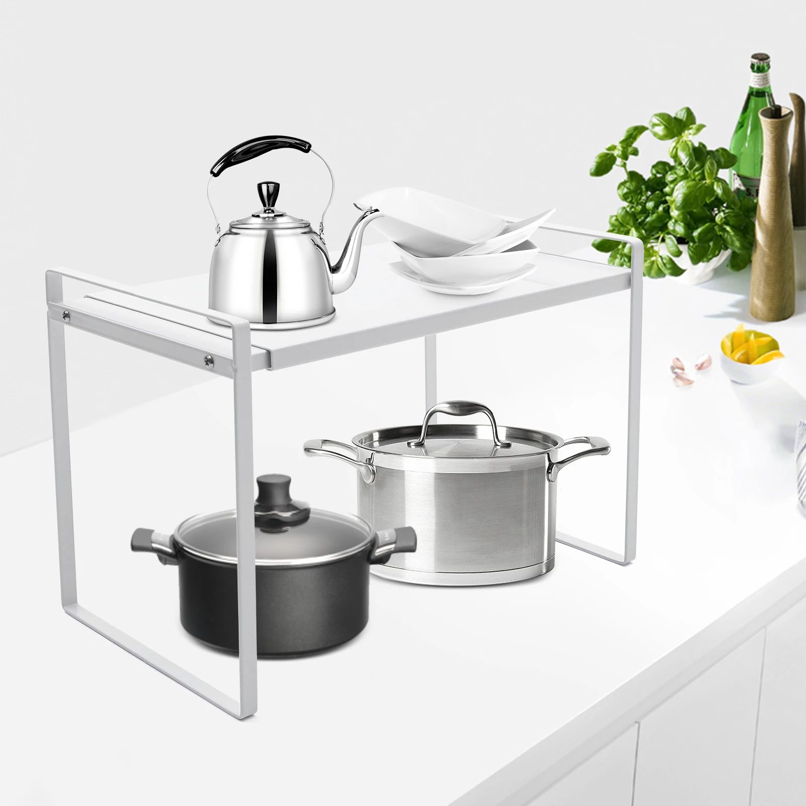 Küche Lagerung Racks Versenkbare Schränke für Gerichte Würze