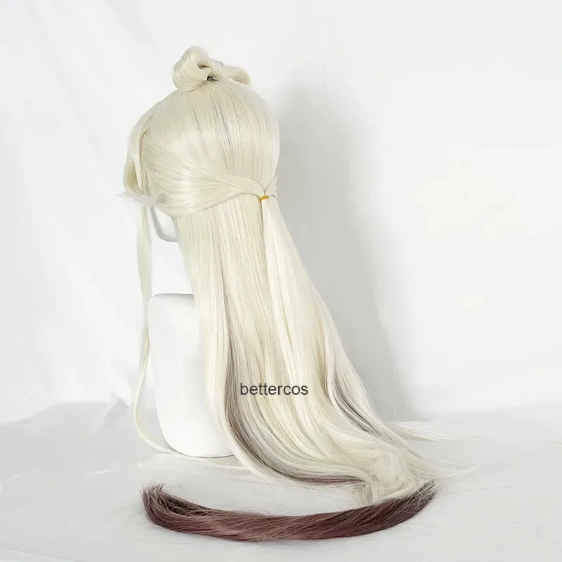 لعبة Ningguang Ning Guang مقاومة للحرارة الاصطناعية الشعر الباروكات تأثيري + غطاء شعر مستعار CB;V5;G,.89