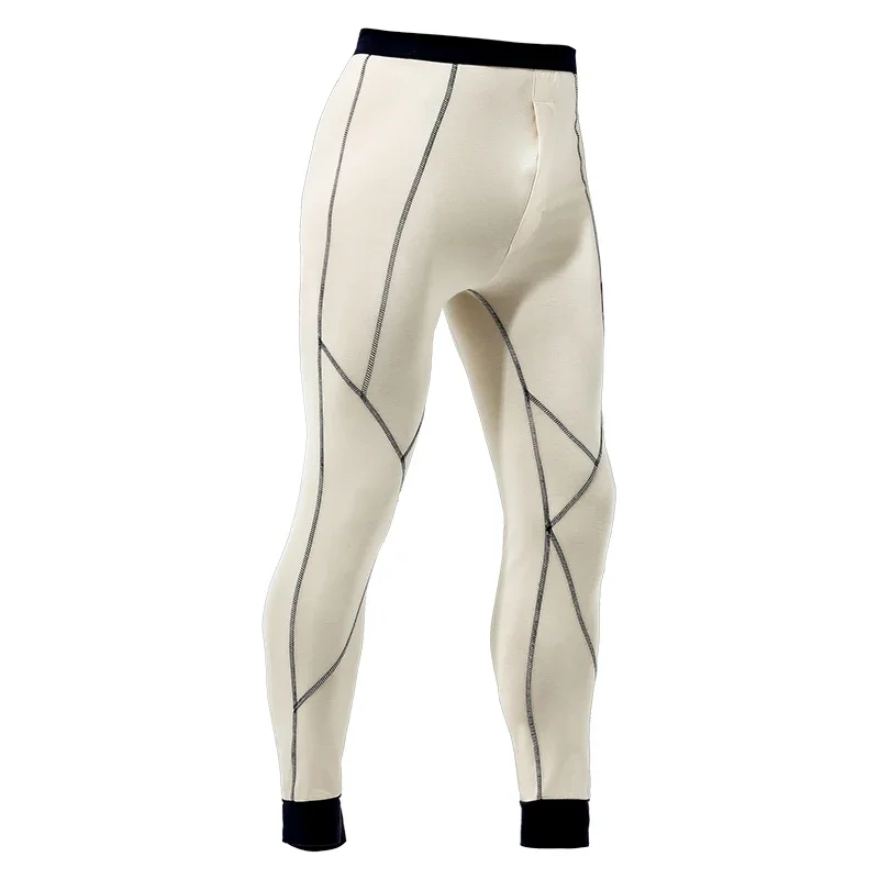 

Мужское нижнее белье из тонкого хлопка, нижнее белье с резьбой, молодежные трендовые леггинсы, тонкие термоштаны на осень и зиму