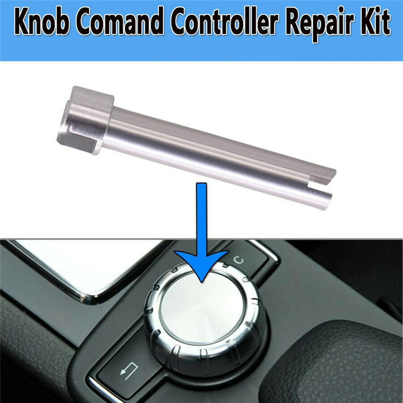 Radio Command Console Controller Knob Push Button Repair for Mercedes Benz W204