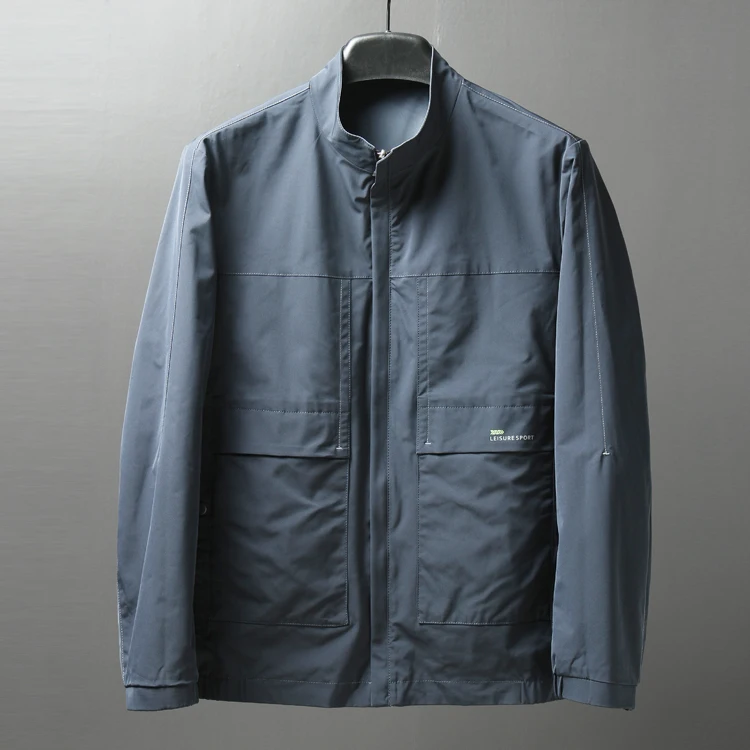 

Двусторонняя куртка-трансформер с воротником-стойкой для мужчин, повседневная, осенняя, ветрозащитная, водоотталкивающая, модная, городская, длинная...