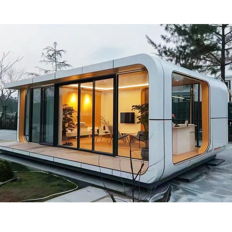 Customization Apple Capsule House Beach Holiday Camp Hotel Brand New Mobile Homes For Sale Shipping Container Luxury Homes