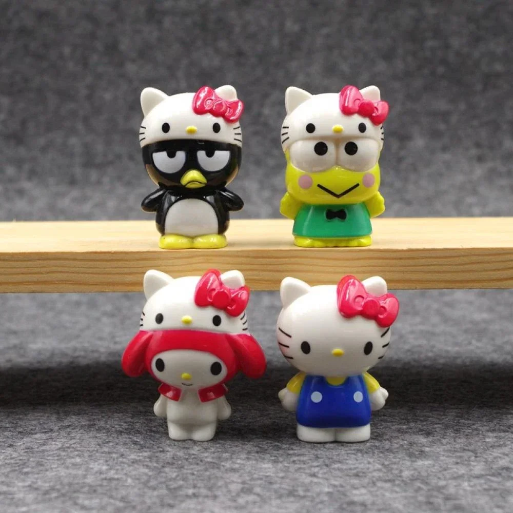 Sanrio Dress Up Hello Kitty Figurines Collection Cartoon Model Decoration Cute Toys My Melody Anime Figure Gifts for Children